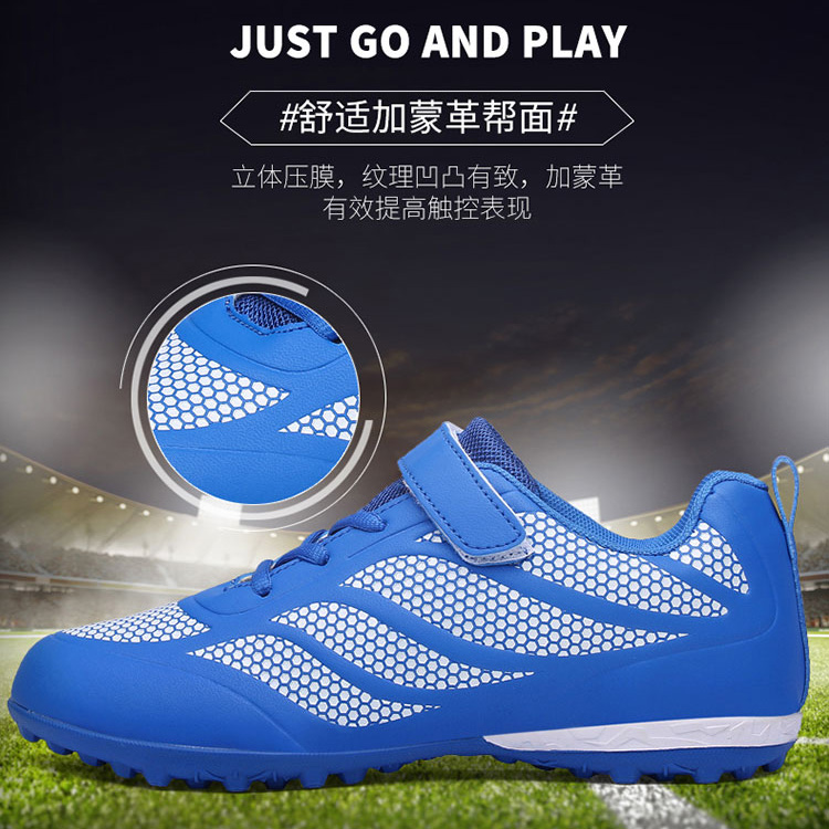 China OEM  ODM Service  Microfiber Leather Waterproof Outdoor Turf Soccer Shoes For Boys Girls