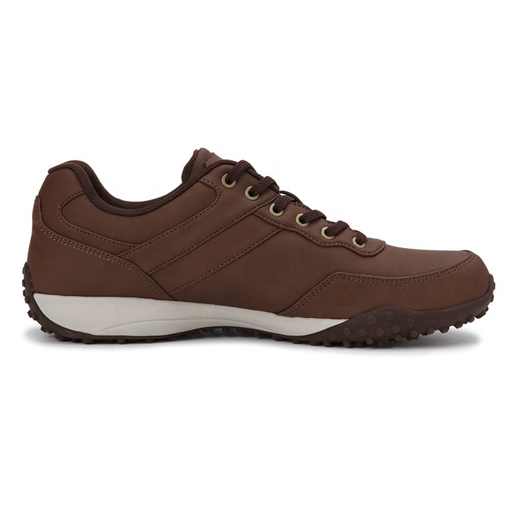 China Hot Selling Low Price Customized Logo Brown MD Rubber Anti-slippery Light Weight Brand Casual Shoes for Men